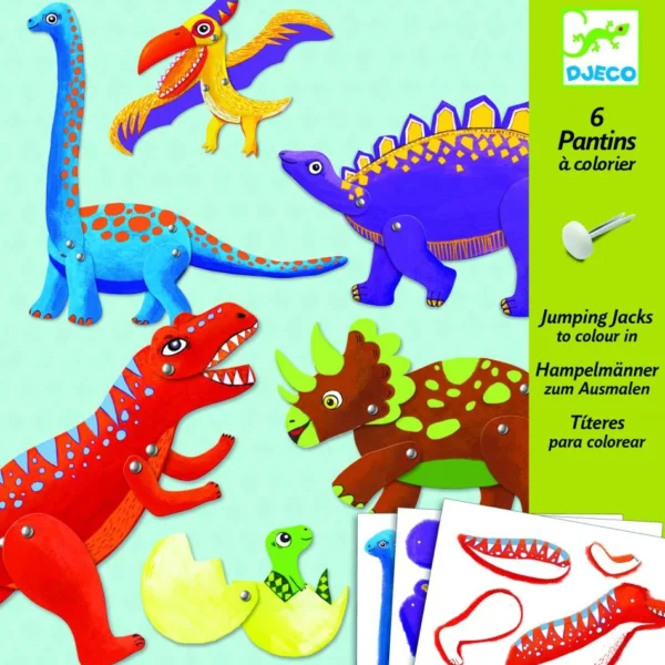 Papierové postavičky - Dinosaury