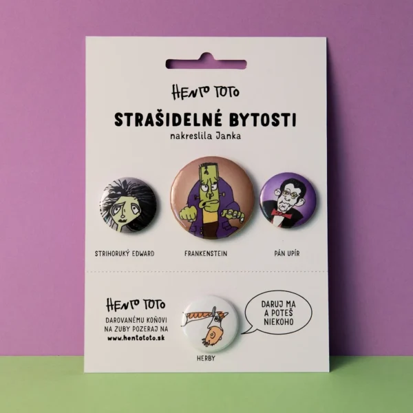 Set odznakov - Strašidelné bytosti