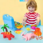 Jemná plastelína - kufrík Dinosaurus – Obrázok 3