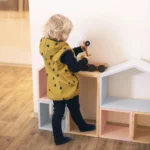 Softshellová vesta - les horčicová – Obrázok 3
