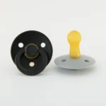 BIBS Colour cumlíky z prírodného kaučuku 2ks - Black/Cloud – Obrázok 2