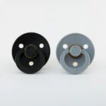 BIBS Colour cumlíky z prírodného kaučuku 2ks - Black/Cloud