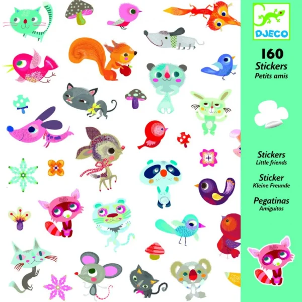 Samolepky - Malí kamaráti (160 ks)
