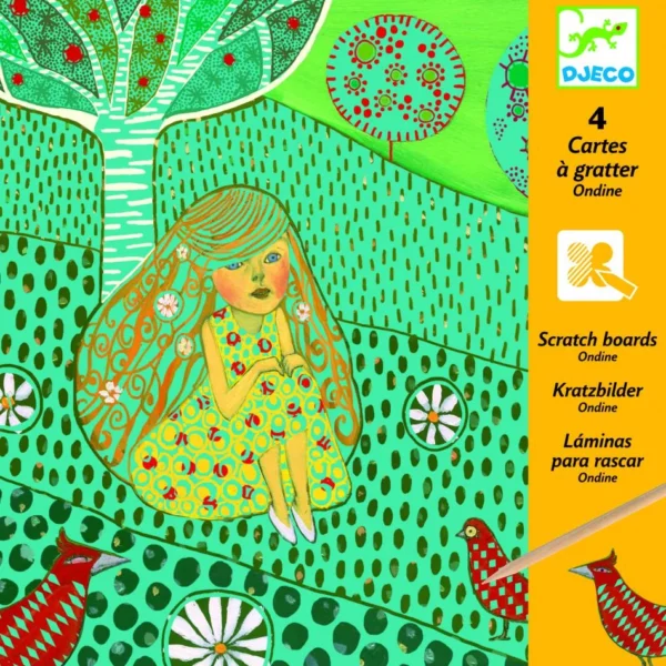 Vyškrabovacie obrázky - Dievčatko Ondine