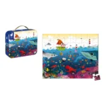 Detské puzzle Svet pod vodou v kufríku 100 dielov – Obrázok 2