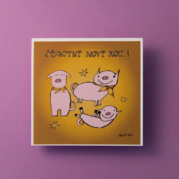 Otváracia pohľadnica - Šťastný Nový Rok!