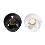 BIBS Colour cumlíky z prírodného kaučuku 2ks - Black/White