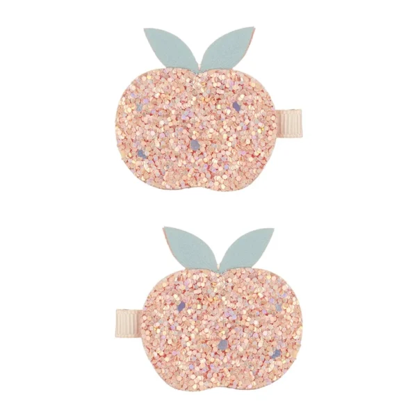 Sponka/klip - Glitter Peach