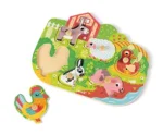 Vkladacie puzzle s úchytkou Farma – Obrázok 3