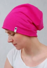 Bavlnená čiapka - fuchsia – Obrázok 7