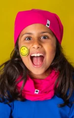 Bavlnená čiapka - fuchsia – Obrázok 5