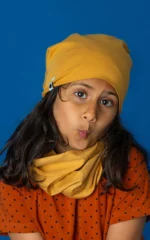 Bavlnený nákrčník - Horčicový – Obrázok 3