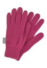 Pletené prstové rukavice - purpurové – Obrázok 2
