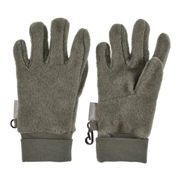 Rukavice fleecové s manžetkou - khaki