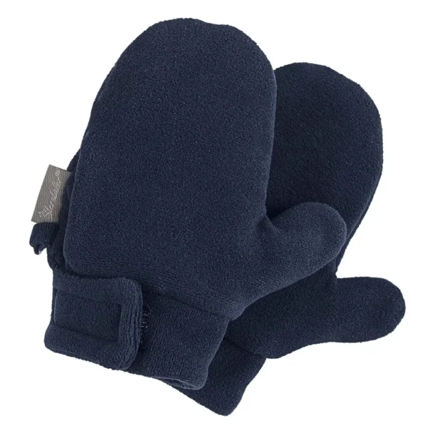 Rukavice palčiaky fleecové - tmavomodré