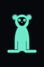 Detská Svietiaca Mikina - Lemur sivá – Obrázok 2