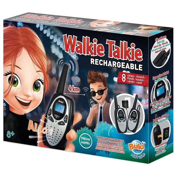 Buki - Vysielačky Walkie Talkie 4km - dobíjacie