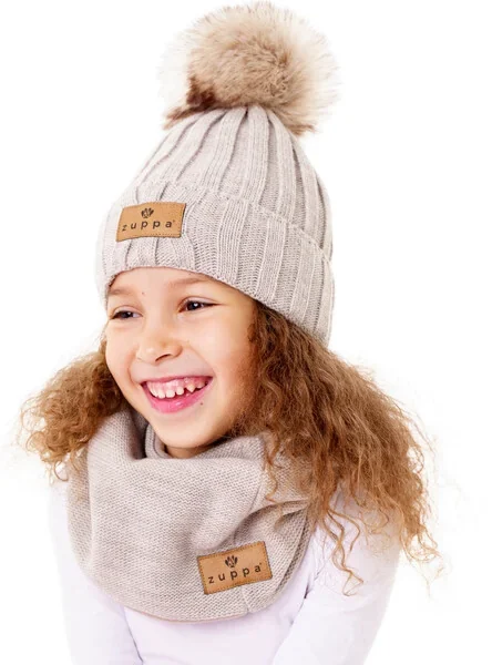 Zuppa zimná čiapka BRMBOLEC béžovosivá