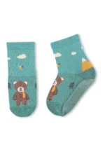 Protišmykové ponožky AIR – Tyrkysový medveď