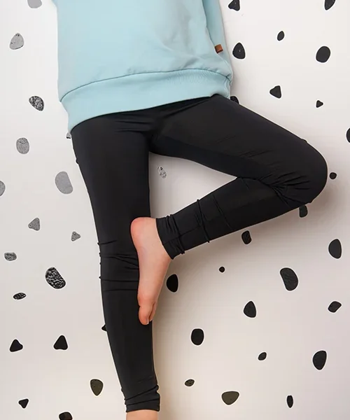 Lycra elastické legíny - čierne