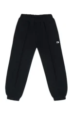 Nohavice s predným prešitím - čierne