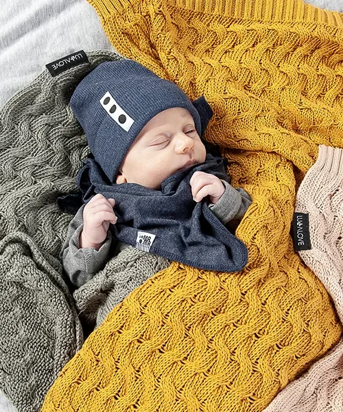 Fit novorodenecká čiapka - jeans