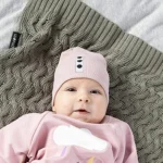 Fit novorodenecká čiapka - púdrová