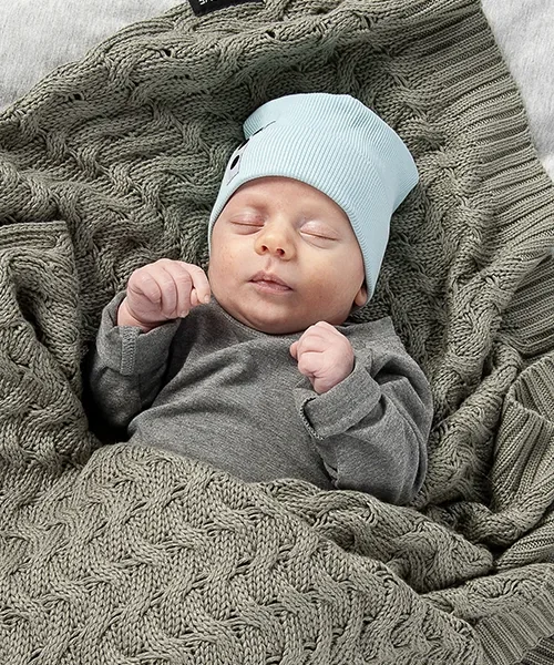 Fit novorodenecká čiapka - aqua