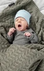 Fit novorodenecká čiapka - aqua – Obrázok 4