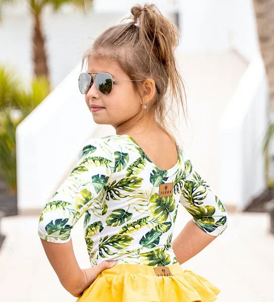 Zuppa nátelník - BODY 3/4 rukáv monstera