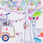 Silikónová podložka na kreslenie ARTISTE - Dream van – Obrázok 2