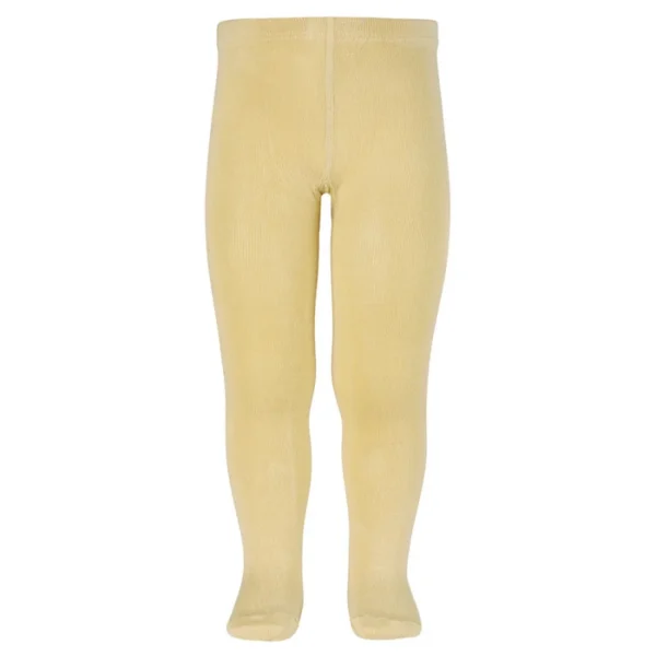 Pančuchy bavlnené hladké - banana