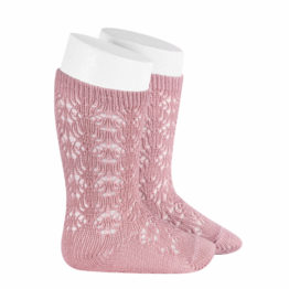 perle-geometric-openwork-knee-high-socks-pale-pink