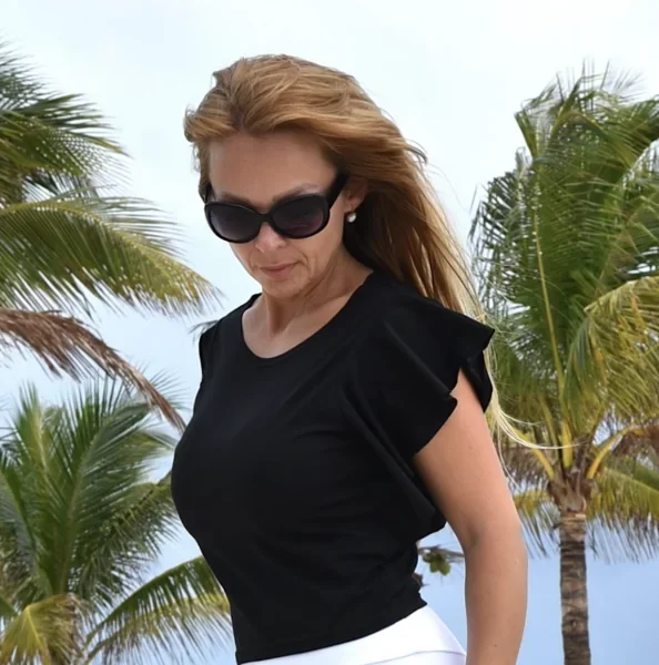 Zuppa tričko - ANGEL čierne dámske