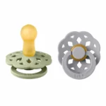 BIBS Boheme cumlíky z prírodného kaučuku 2ks - Sage / Cloud – Obrázok 2