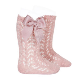 cotton-openwork-knee-high-socks-with-bow-pale-pink