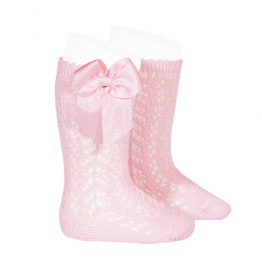 cotton-openwork-knee-high-socks-with-bow-pink