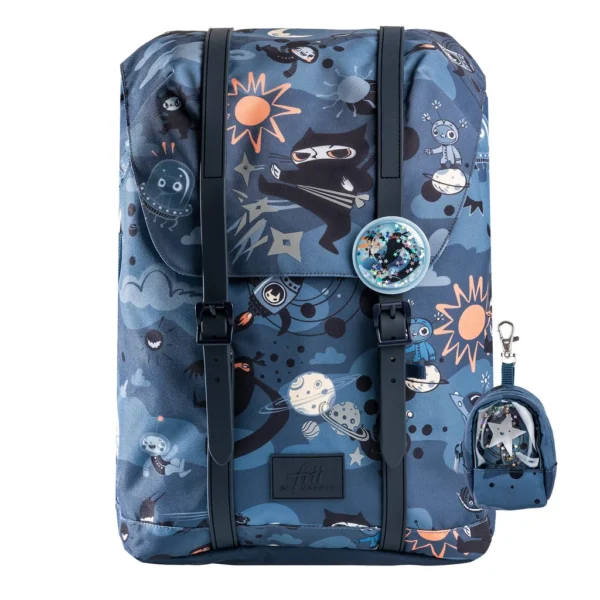 Ergonomická školská taška 22L - Retro Ninja
