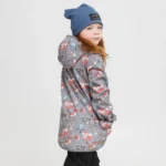 Softshellová bunda - sivé lesné zvieratká – Obrázok 2