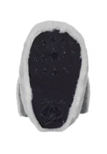 Detské protišmykové papučky - strieborné melé – Obrázok 4