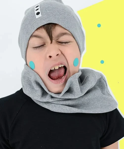 Fit nákrčník - Sivé melé