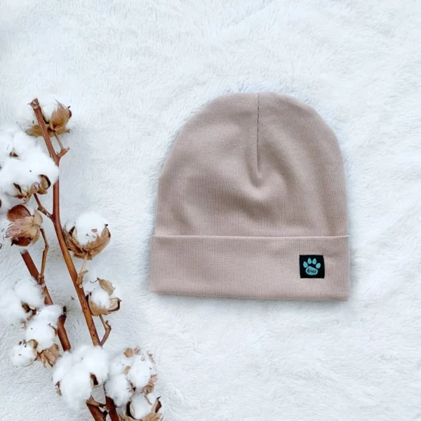 Kiwi rebrovaná čiapka - krémová