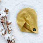 Kiwi rebrovaná čiapka - horčicová – Obrázok 2