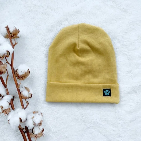 Kiwi rebrovaná čiapka - horčicová