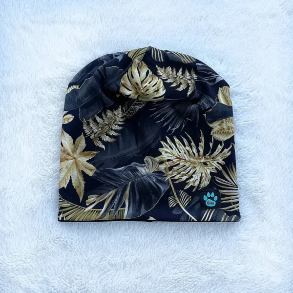 Kiwi dvojvrstvová čiapka - zlaté listy