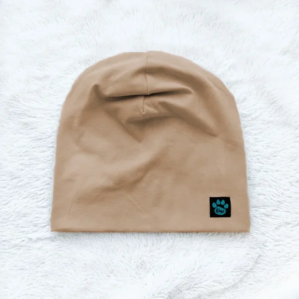 Kiwi dvojvrstvová čiapka kratšia - béžová