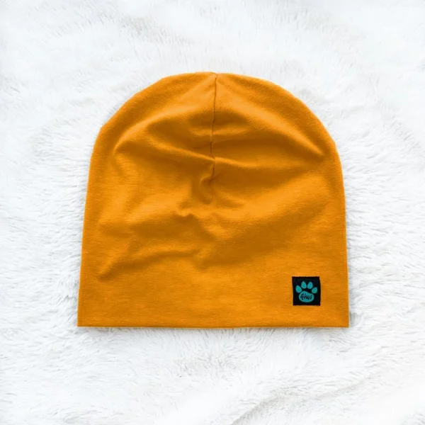 Kiwi dvojvrstvová čiapka kratšia - horčicová