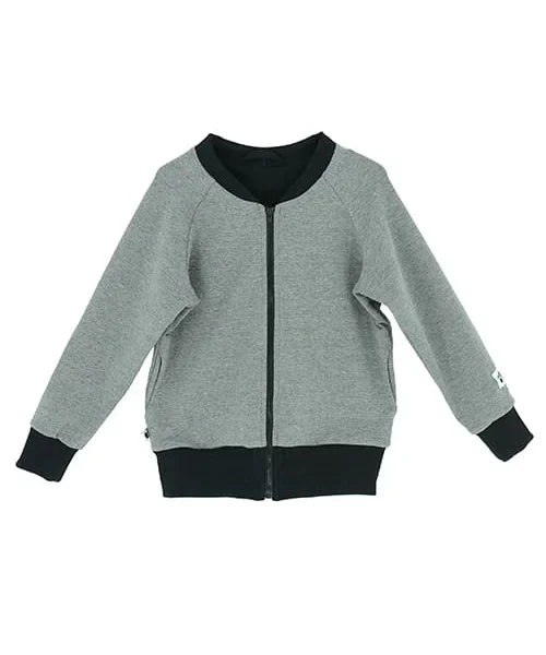 Detská mikina bomberka - šedá
