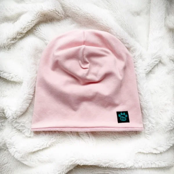 Kiwi zateplená čiapka - bledoružová