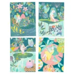 Vyškrabovacie obrázky - Jazero s dúhovým leskom – Obrázok 3